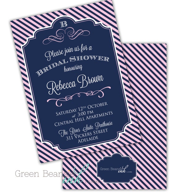PREPPY AFFAIR Bridal Shower Birthday Baby Shower Printable Party Invitation - Printing Available Il_570xn