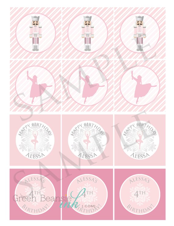 CUSTOM NUTCRACKER BALLET Cupcake Toppers Il_570xn