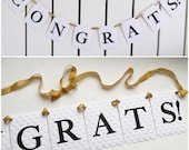 Congrats Banner - Embossed Lrg Dots - READY TO SHIP - Graduation Party Decor Retirement Banner Bridal Shower Banner Il_170x135