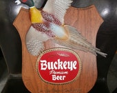 Man Cave Barware Pheasant Buckeye Beer Sign Plaque Pheasant in Motion Man Cave Barware Pheasant Buckeye Beer Sign Plaque Pheasant in Motion