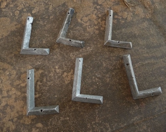 Letter L Antique Marker Tag Art Deco Retro Mid Century Vintage Hardware