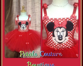 Minnie Mouse Tutu, Minnie Birthday Dress, Minnie Costume, Minnie Birthday Tutu