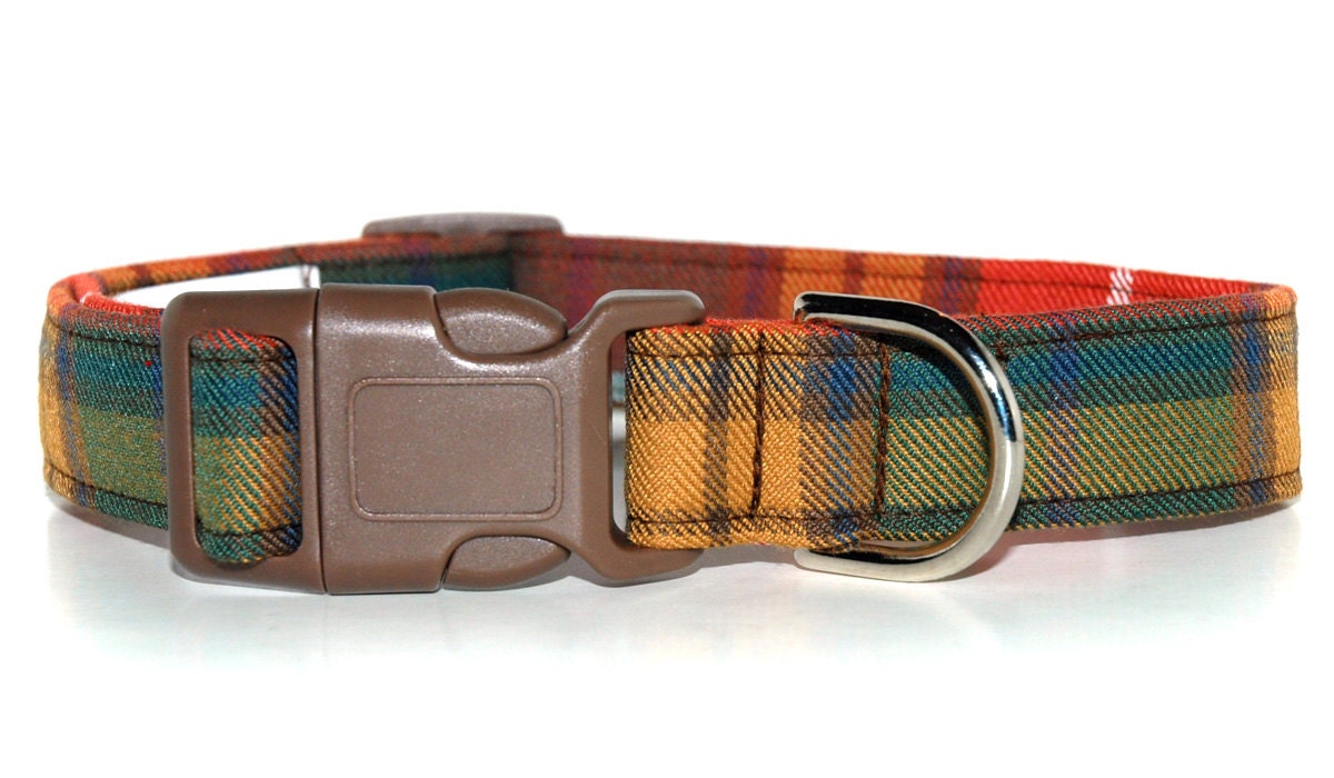 Tartan Dog Collar Buchanan Authentic Scottish Tartan
