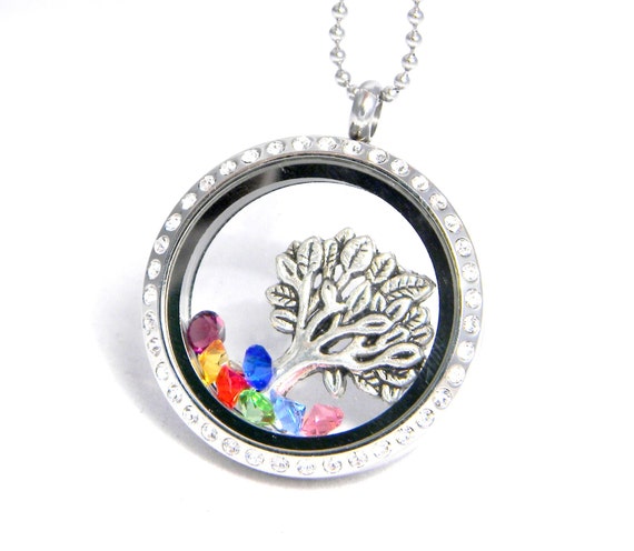 Floating Locket / Personalized Memory Locket by SilverImpressions