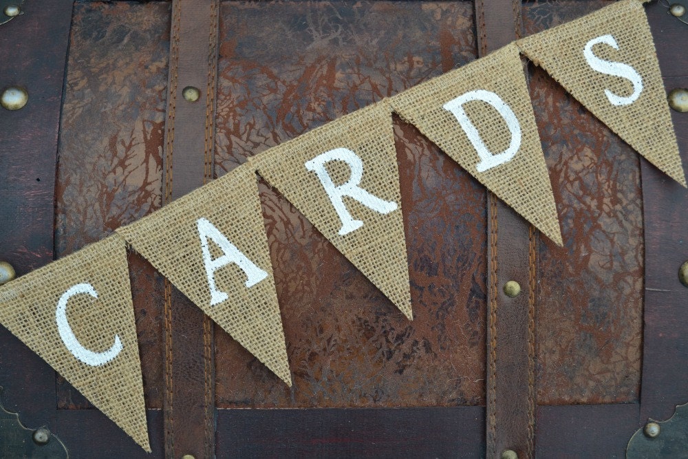 Card banner ... Cards ... Burlap by ExpressionsInDesign