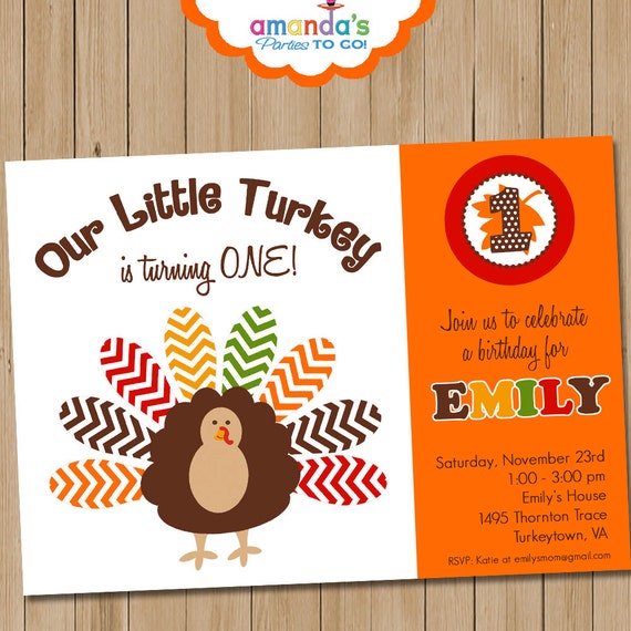 Thanksgiving Party Invitations For Kids 3