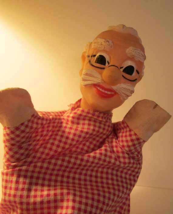 1960s Hand Puppet Old Gus Character from Kansas City
