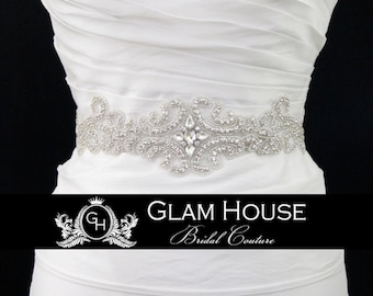 Scroll bridal sash,bridal belt,wedding sash,dress belt,rhinestone belt,bridal accessories,beaded belt,wedding belt,Vintage wedding,sash,prom