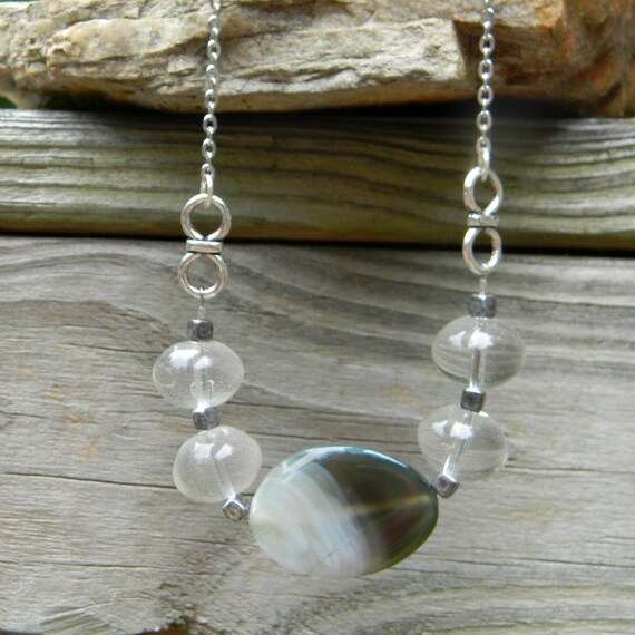 Modern necklace handmade beaded jewelry simple necklace beaded