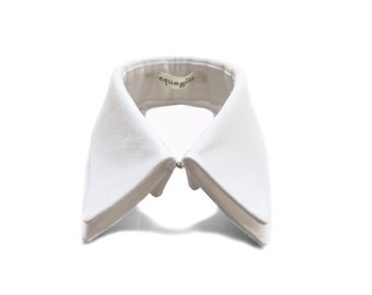 Double detachable collar, white cotton collar necklace