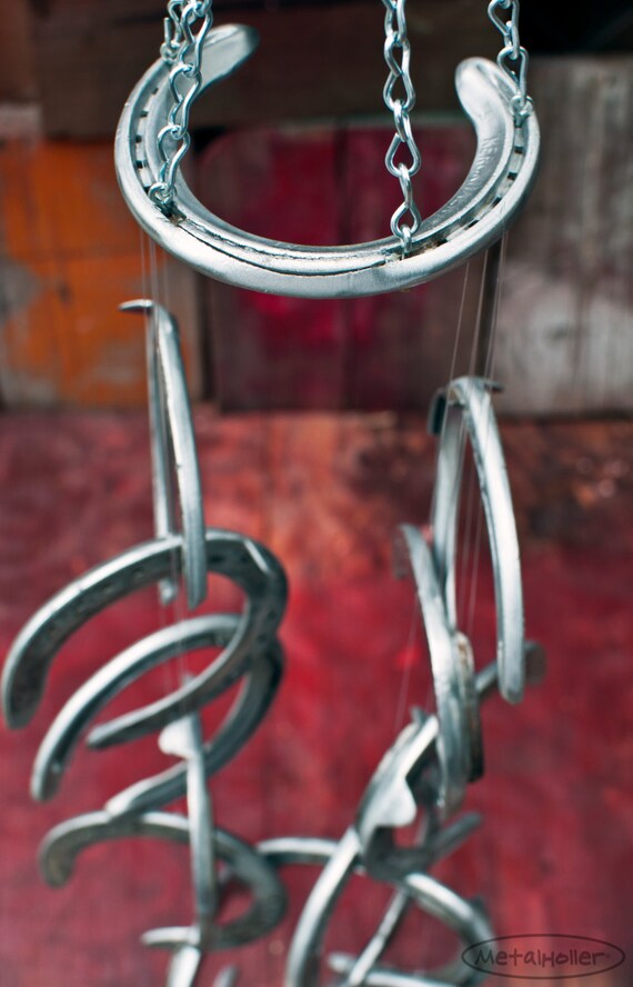Similiar Race Horse Wind Chimes Keywords Recycled Race Horseshoe Wind Chime Aluminum Horse Racing