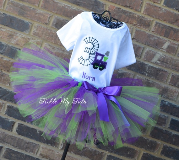 Birthday Train Tutu Outfit Birthday Train Outfit by TickleMyTutu