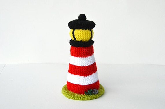 Lighthouse Crochet Pattern, Lighthouse Amigurumi Pattern, Crochet Lighthouse Pattern,