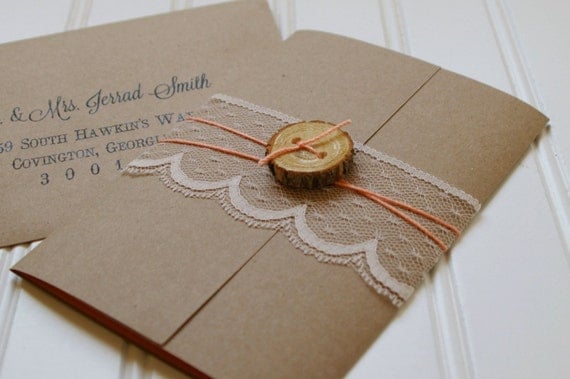 Unique Country Wedding Invitations 8