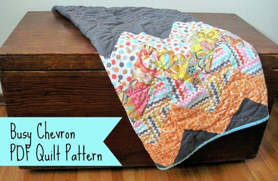 items-similar-to-pdf-easy-baby-quilt-pattern-busy-chevron-design-on-etsy