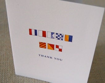 Nautical thank you cards