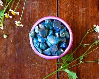 Medium Chrysocolla Tumbled Gemstone Polished Blue Green Healing Crystal Meditation Stone Pocket Rock MIneral Specimen Throat Chakra