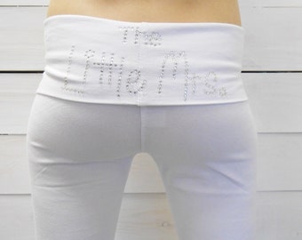 The Little Mrs Yoga Pants. Bride Yoga Pants. BRIDE Yoga Pants. Bridal Yoga Pants. Bride Sweatpants. Bride Gift. Bride Pants. BRIDE. MRS.