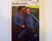 Vintage Embroidery Transfer Patterns by Butterick 3551