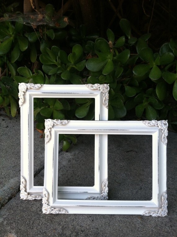 picture frame set of 2 shabby chic 4x6 5x7 by thepaintedldy picture frame set of 2 shabby chic 4x6 5x7 by thepaintedldy