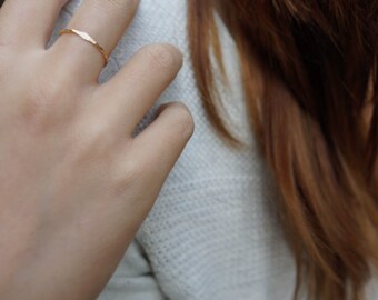 Dainty Ring . Delicate Gold Ring . Sterling silver Band . Stacking ring . Minimalist Jewellery . Australian shop