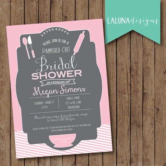 Pampered Chef Bridal Shower Invitations 8
