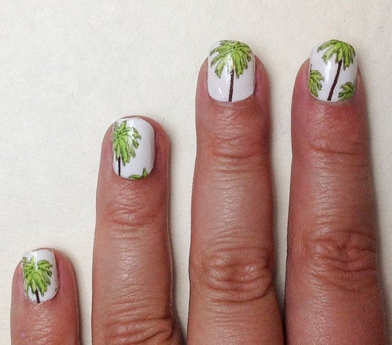 Palm Tree Nail Decals