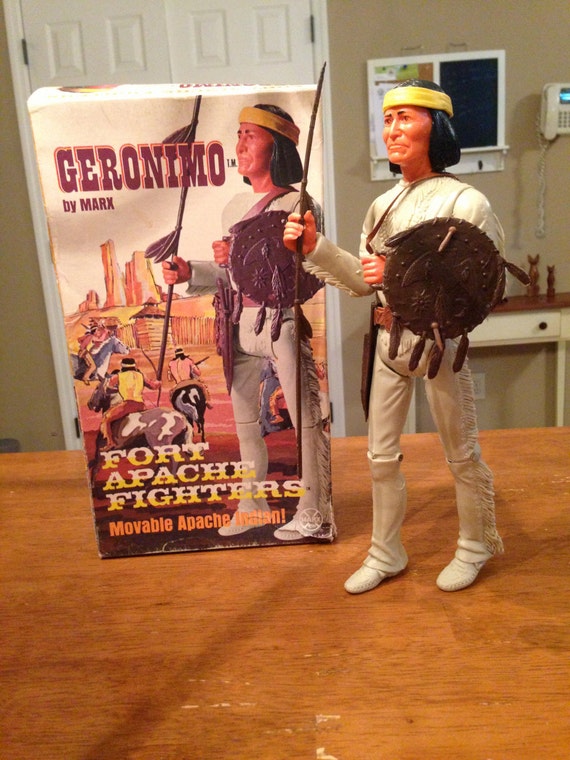 1960's Vintage Marx Geronimo Johnny West Doll with
