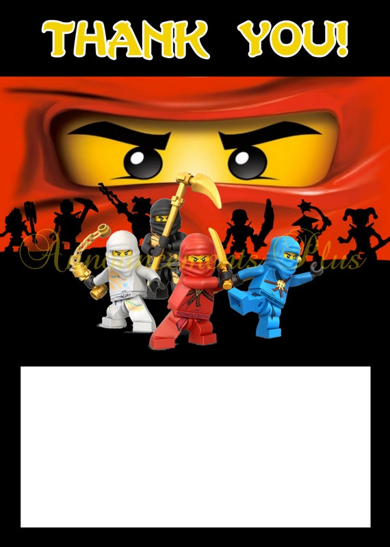 4x6 printable card template free You to Ninjago 4x6 Card Matching (3 similar Items Thank