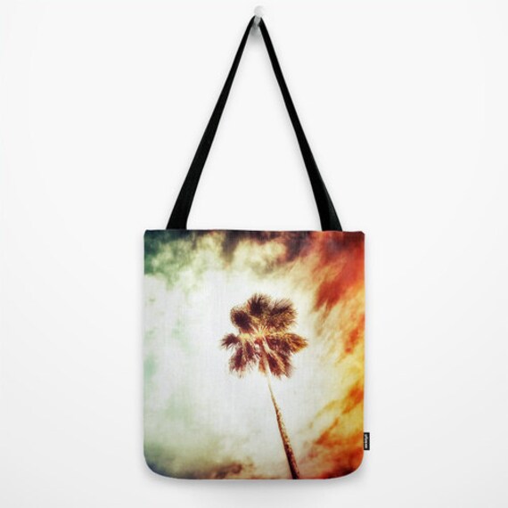 Tote bag - HIPPIE DAY rainbow - Colorful hippie print main image 1