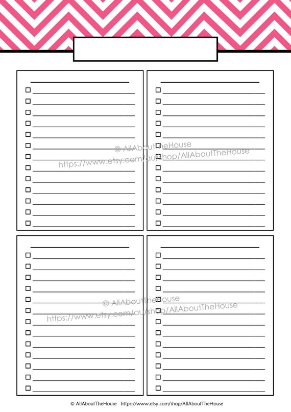 editable printable anything list to do list shopping list