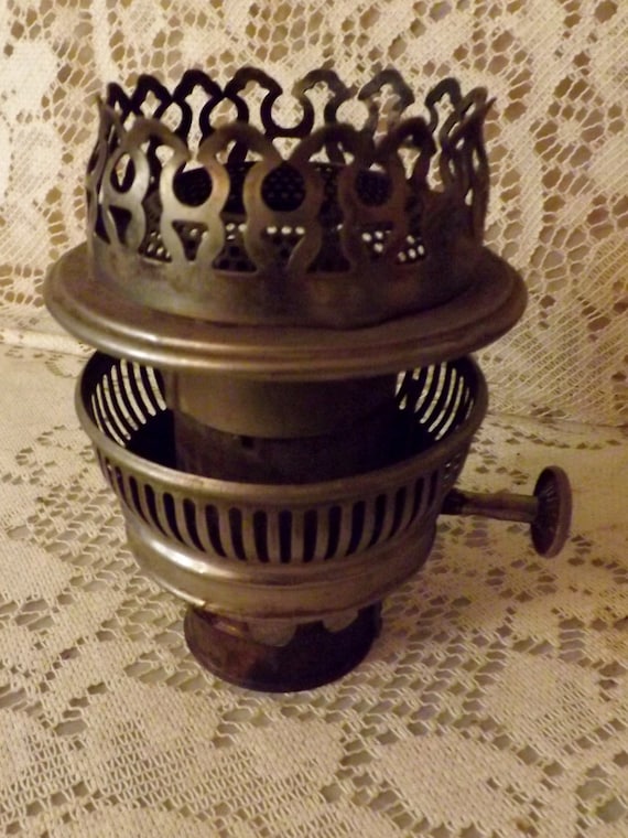 Original Rayo Nickel Center Draft Oil Lamp by BlackwolfAntiques