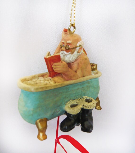 1970s vintage santa claus christmas ornament hand painted 1970s vintage santa claus christmas ornament hand painted