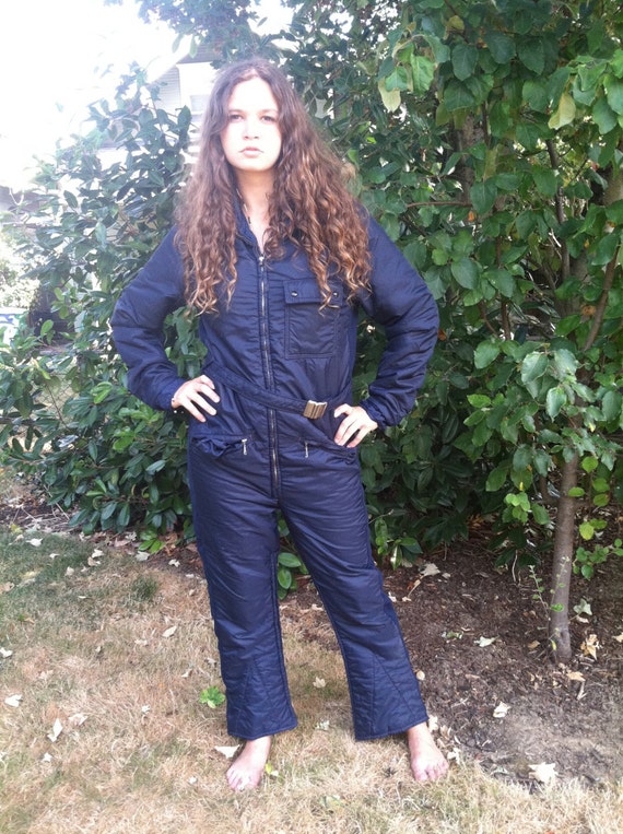 Womens Snow Suit One Piece >> 1980s Womens One Piece Snow Suit Navy Blue Size S or M Womens Snow Suit One Piece >> 1980s Womens One Piece Snow Suit Navy Blue Size S or M