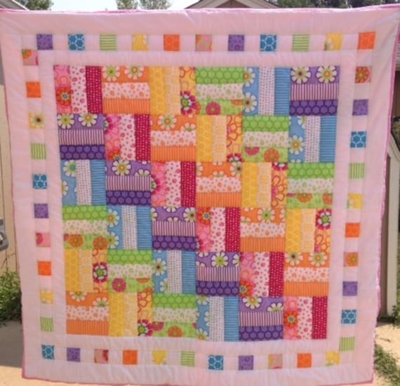 Bright Colors Baby Quilt