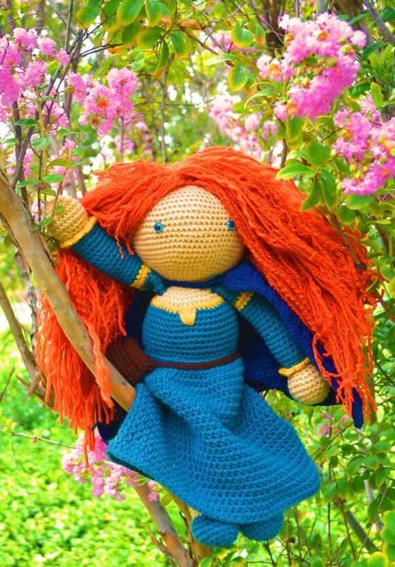 merida crochet doll