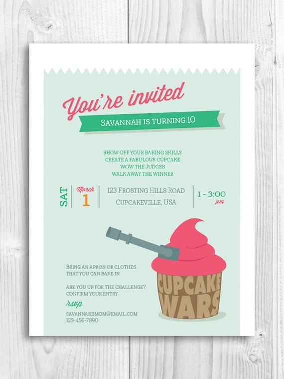 Free Printables Cupcake Birthday Invitations 10