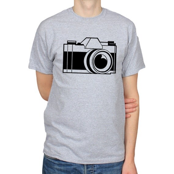 Camera TShirt Retro Lomo Camera Print Top Photography