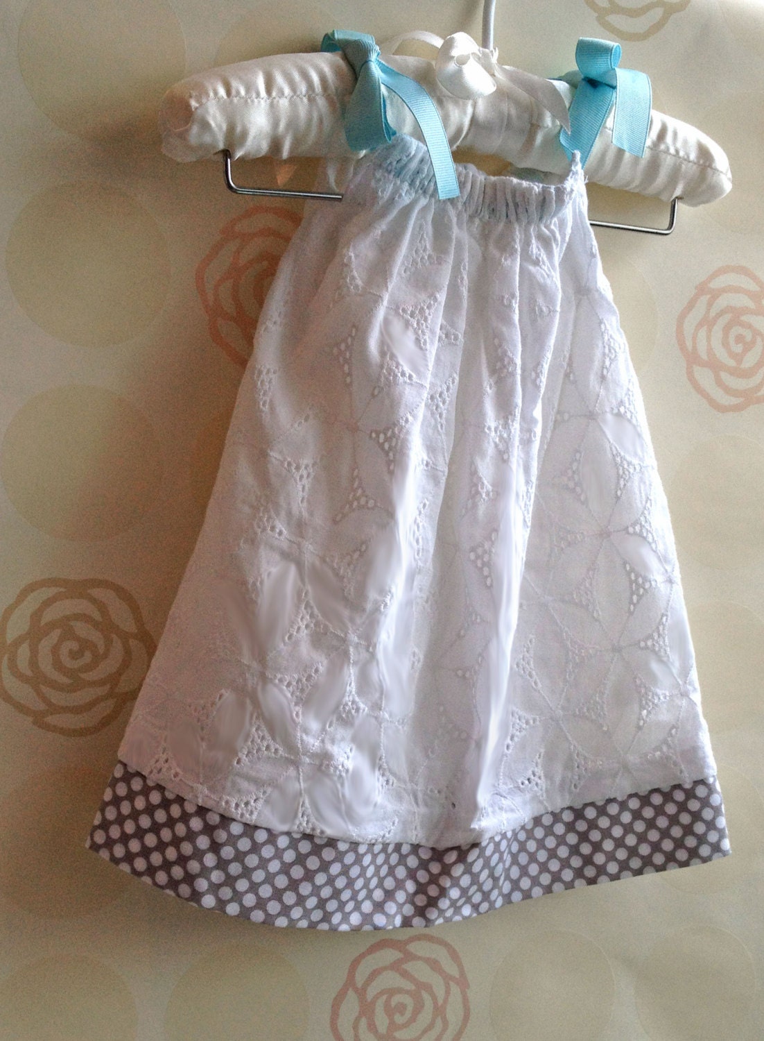 3-6 months Baby Girl Pillowcase Style Dress Vintage Eyelet