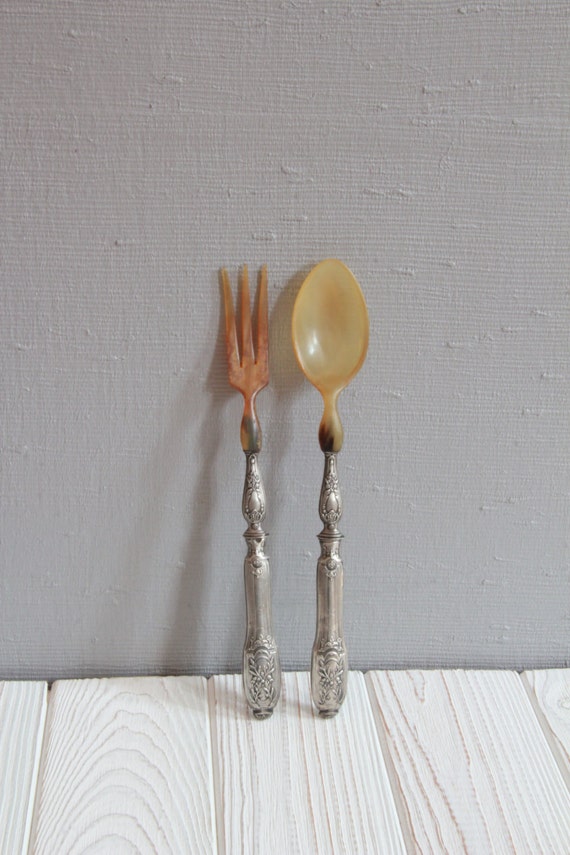 Beautiful French Salad Serving Set Serving by OuiLoveVintage