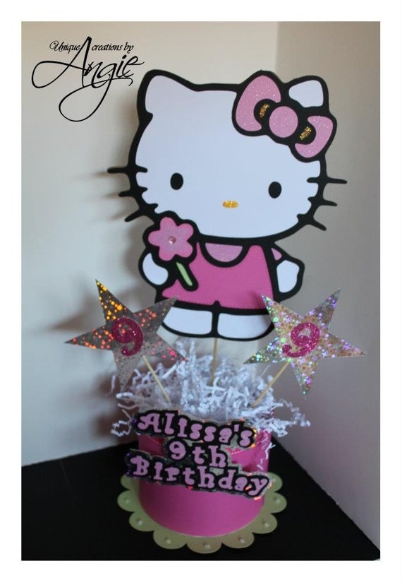Hello Kitty Centerpiece By Angieuniquecreations On Etsy Il 570xN.494468321 R7h1