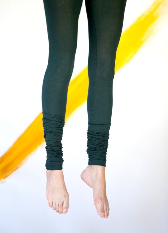 bottle green Cashmere Luxury Tights Leggings Pantyhose