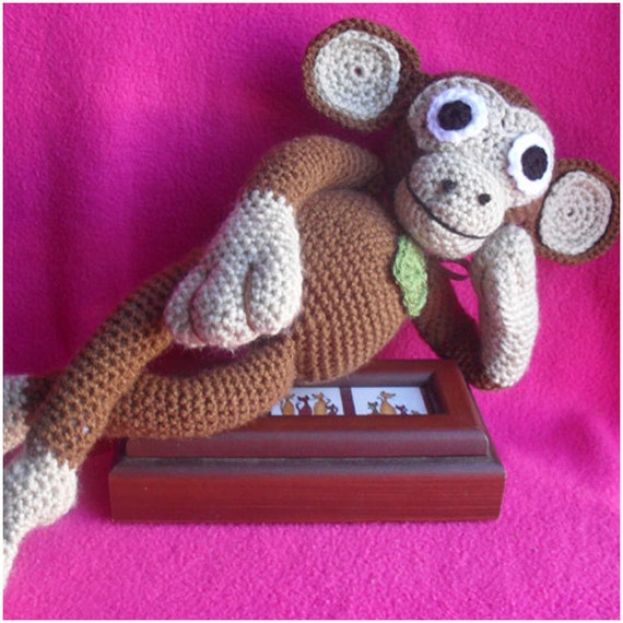 Crochet Pattern Floppy Monkey Doll by CreativeCrochetToys on Etsy
