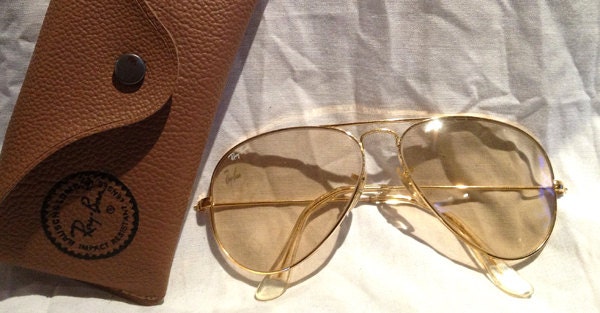 Genuine RAY BAN Bausch & Lomb Aviator RB 3025 – Light Brown glasses