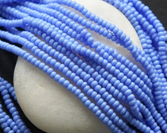 SALE Size 11/0 Seed Beads - Jewelry Making Supplies - Periwinkle Blue (12- 20 inch Strands) Size 11 SALE - Buy 2 Get 3
