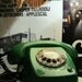 Vintage Rotary Telephone Olive Green color