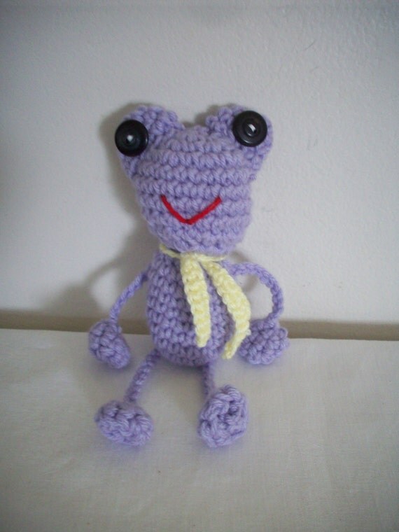 frog crochet plush