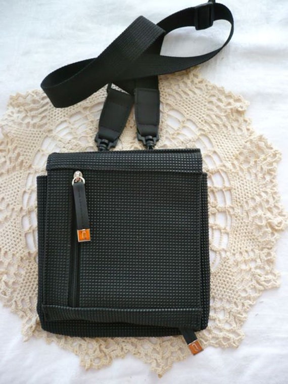 Urban Oxide Bag Unique Vintage Black Rubber Bag Small Size 9X8