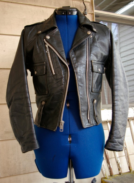  Vintage AMF Harley Davidson Leather Jacket Reduced