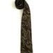 1970s Mens Tie - Black, Grey and Brown Paisley Swirl Design - St Michael